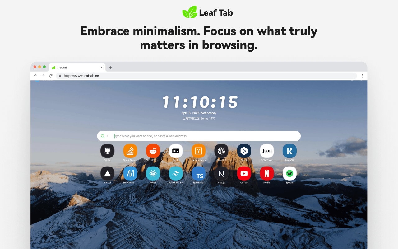 LeafTab 界面预览 1
